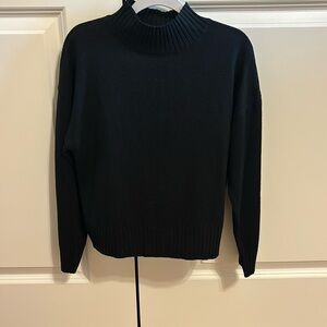 Black mock neck sweater
